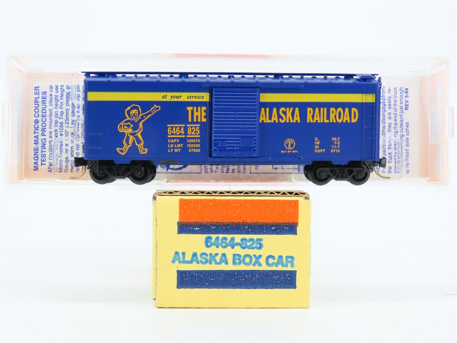 N Micro-Trains MTL 6464-825 Lowell Smith ARR Alaska Railroad Box Car 6464825