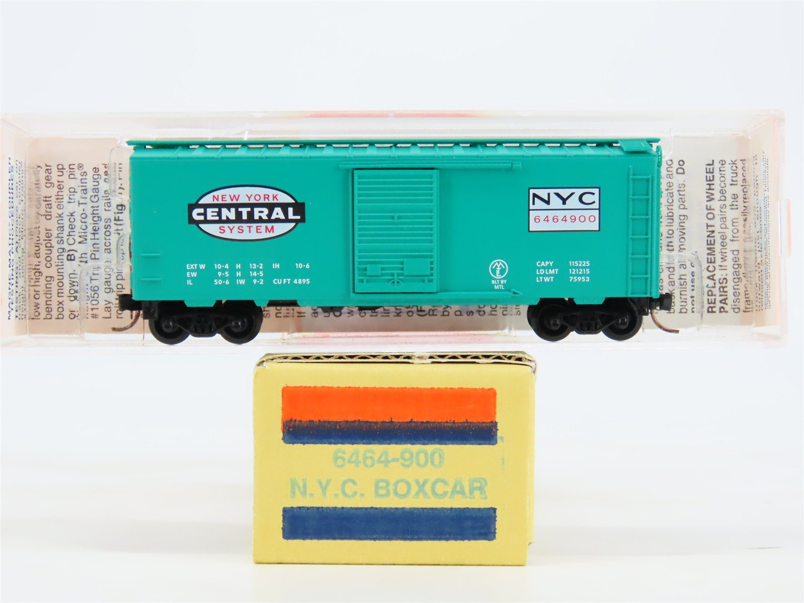 N Micro-Trains MTL NSC 01-37 Lowell Smith NYC New York Central Box Car 6464900