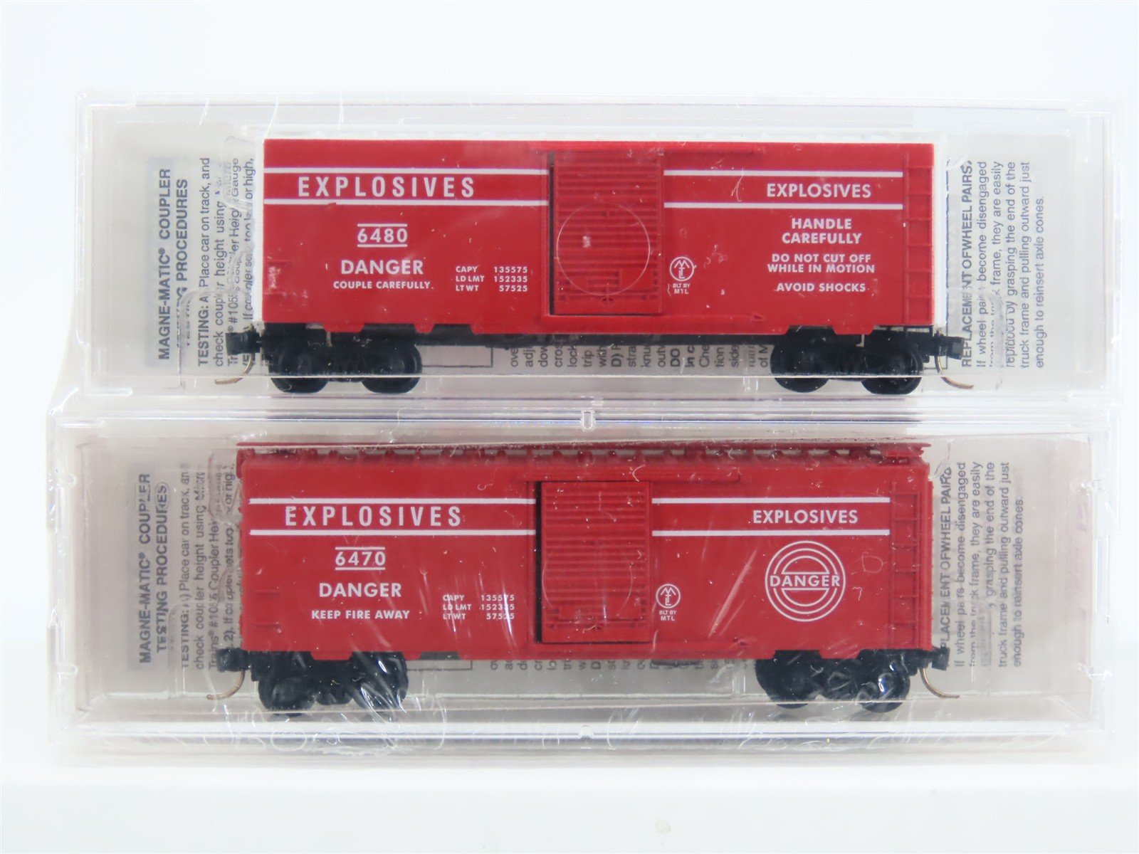 N Scale Micro-Trains MTL 6464 Lowell Smith Exploding Box Cars 2 Pack-- Sealed