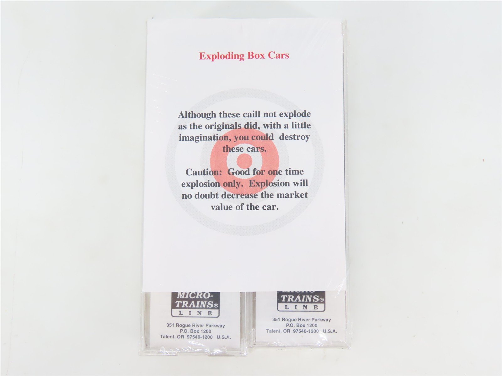N Scale Micro-Trains MTL 6464 Lowell Smith Exploding Box Cars 2 Pack-- Sealed