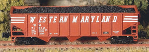 Z FULL THROTTLE FT5011 WM Western Maryland 40' 3-Bay Hoppers w/ Load - Set #1