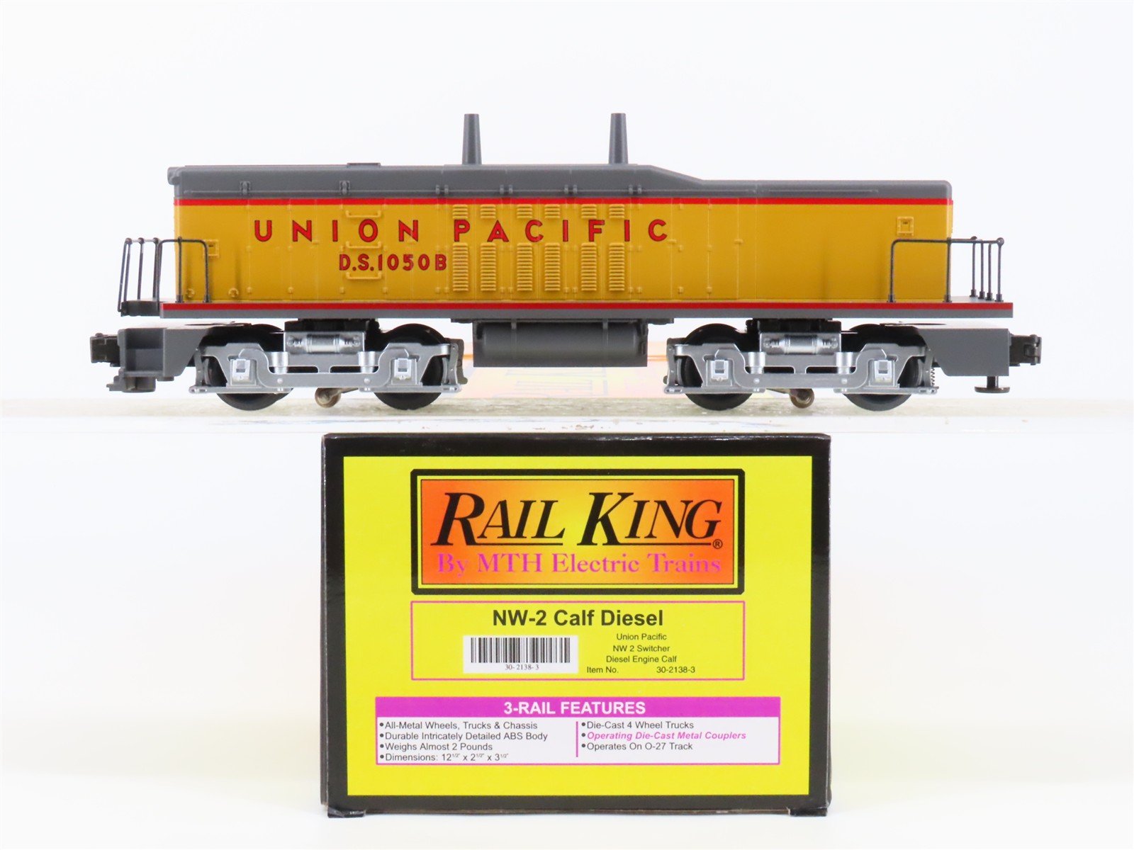 O 3-Rail MTH Rail King 30-2138-3 UP Railway NW2 Calf Diesel #DS1050B UNPOWERED