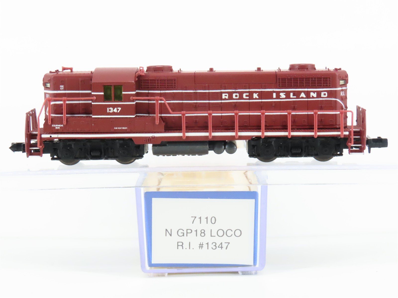 N Scale Life-Like 7110 RI Rock Island GP18 Diesel Locomotive #1347