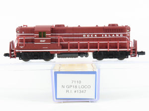 N Scale Life-Like 7110 RI Rock Island GP18 Diesel Locomotive #1347