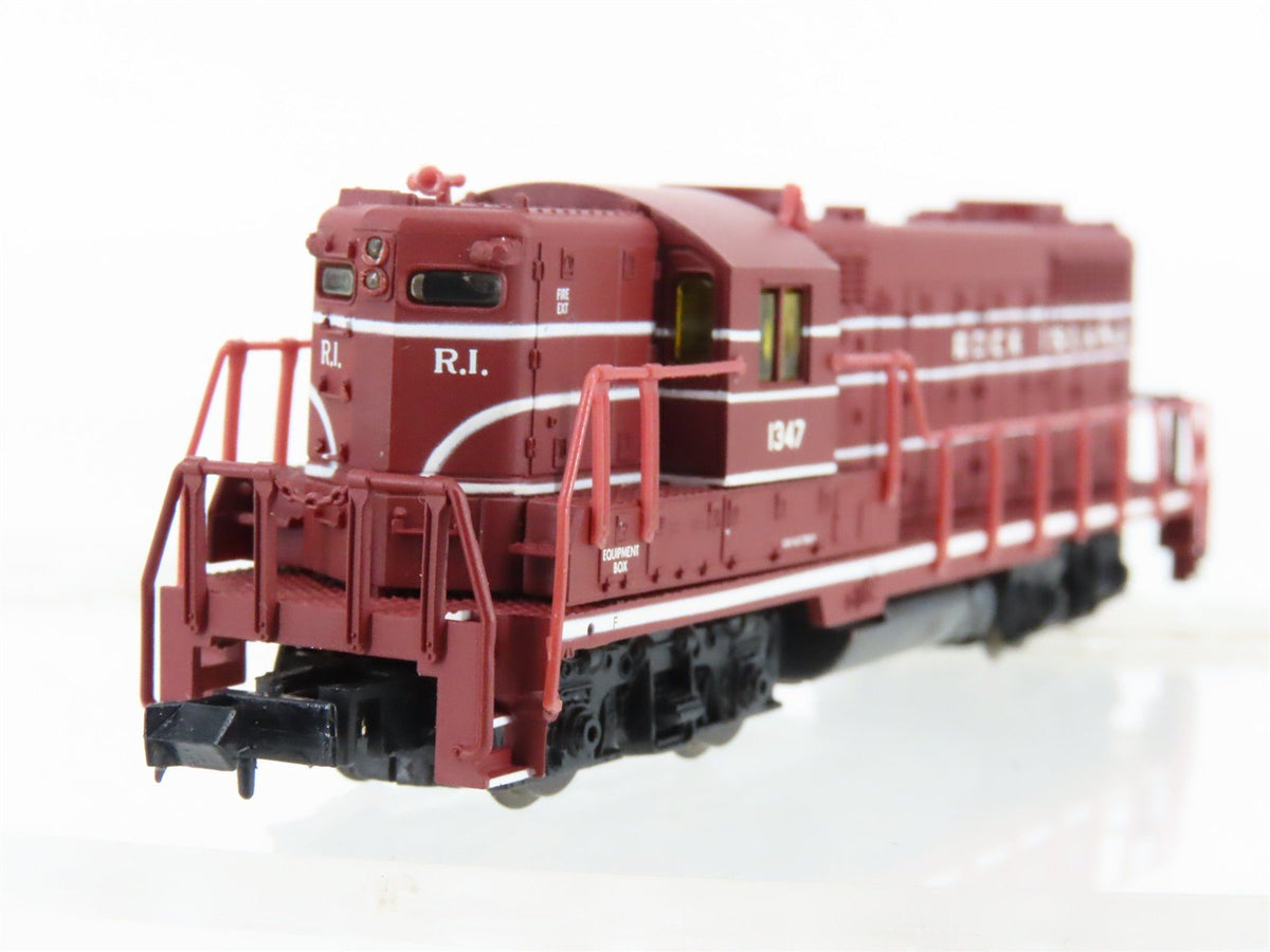 N Scale Life-Like 7110 RI Rock Island GP18 Diesel Locomotive #1347
