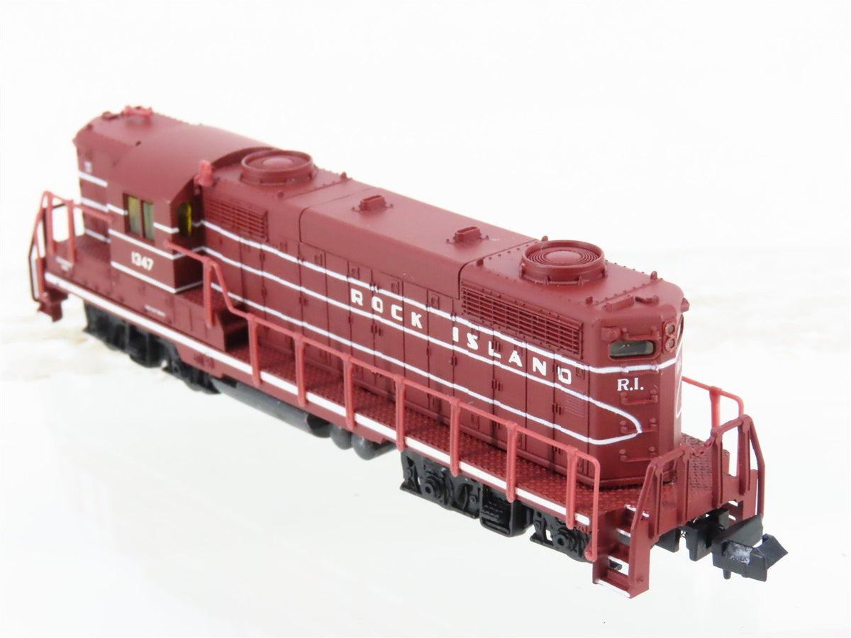 N Scale Life-Like 7110 RI Rock Island GP18 Diesel Locomotive #1347