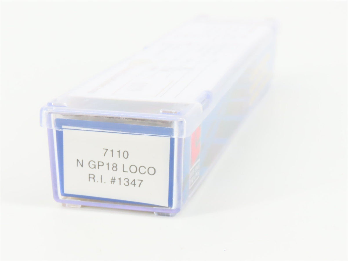 N Scale Life-Like 7110 RI Rock Island GP18 Diesel Locomotive #1347