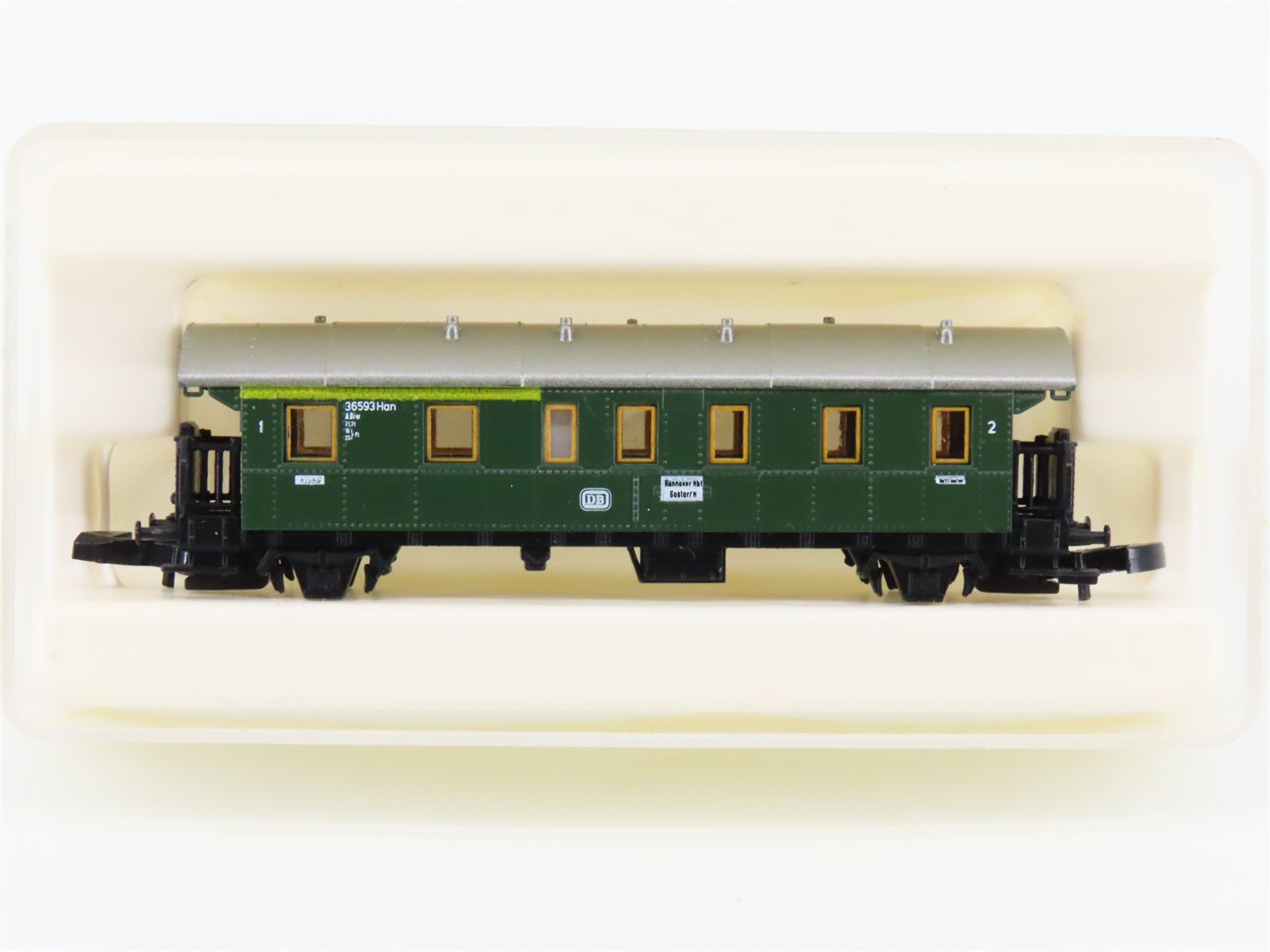 Z Marklin Mini-Club 8750 DB "Thunder Box" 1st/2nd Class Coach Passenger #36593