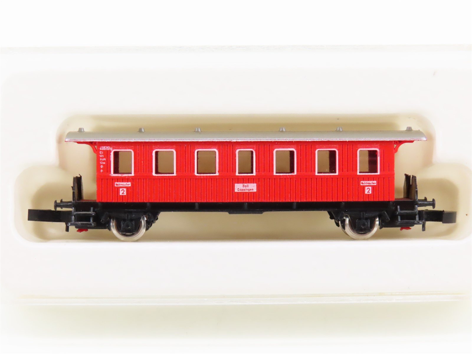 Z Scale Marklin Mini-Club 8701 Wurttemberg Provincial 2nd Class Coach Passenger