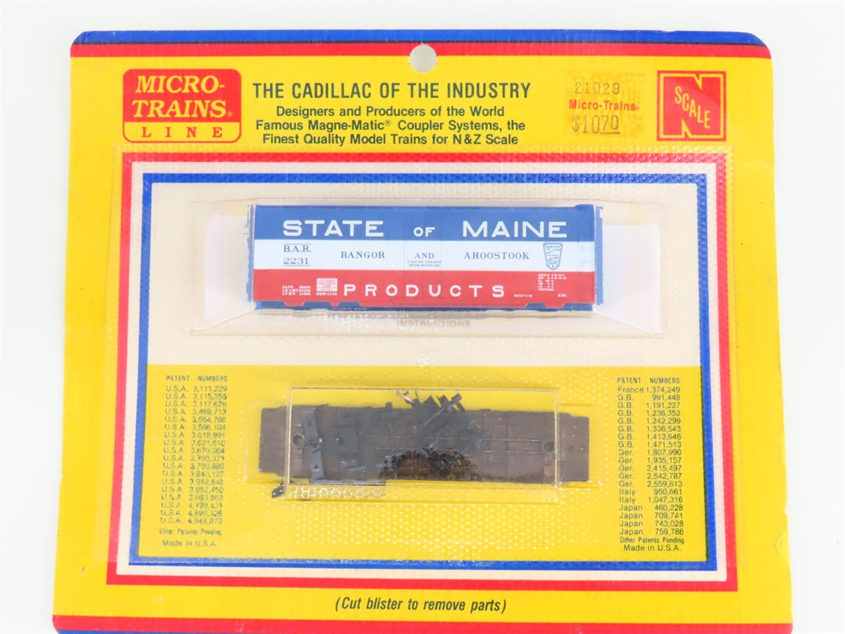LOT of 4 N Scale Micro-Trains MTL Kits MP/BAR/STLR&amp;CO Caboose, Reefer &amp; Box Cars