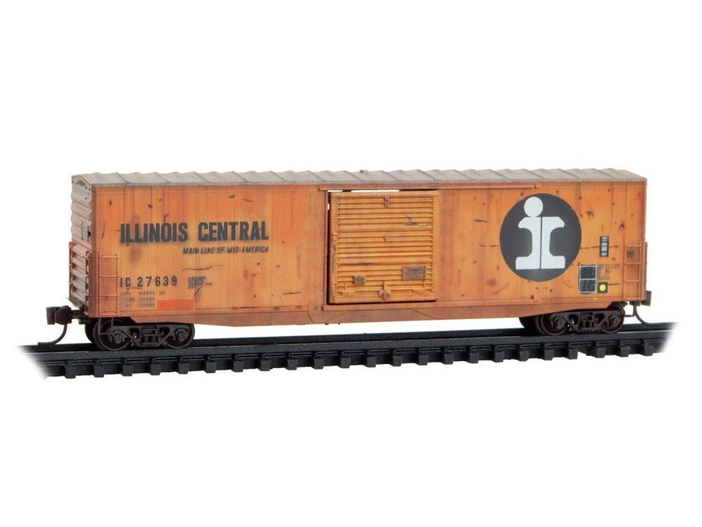 N Scale Micro-Trains MTL 18044530 IC 50' Box Car #27639 w/ Load - Weathered