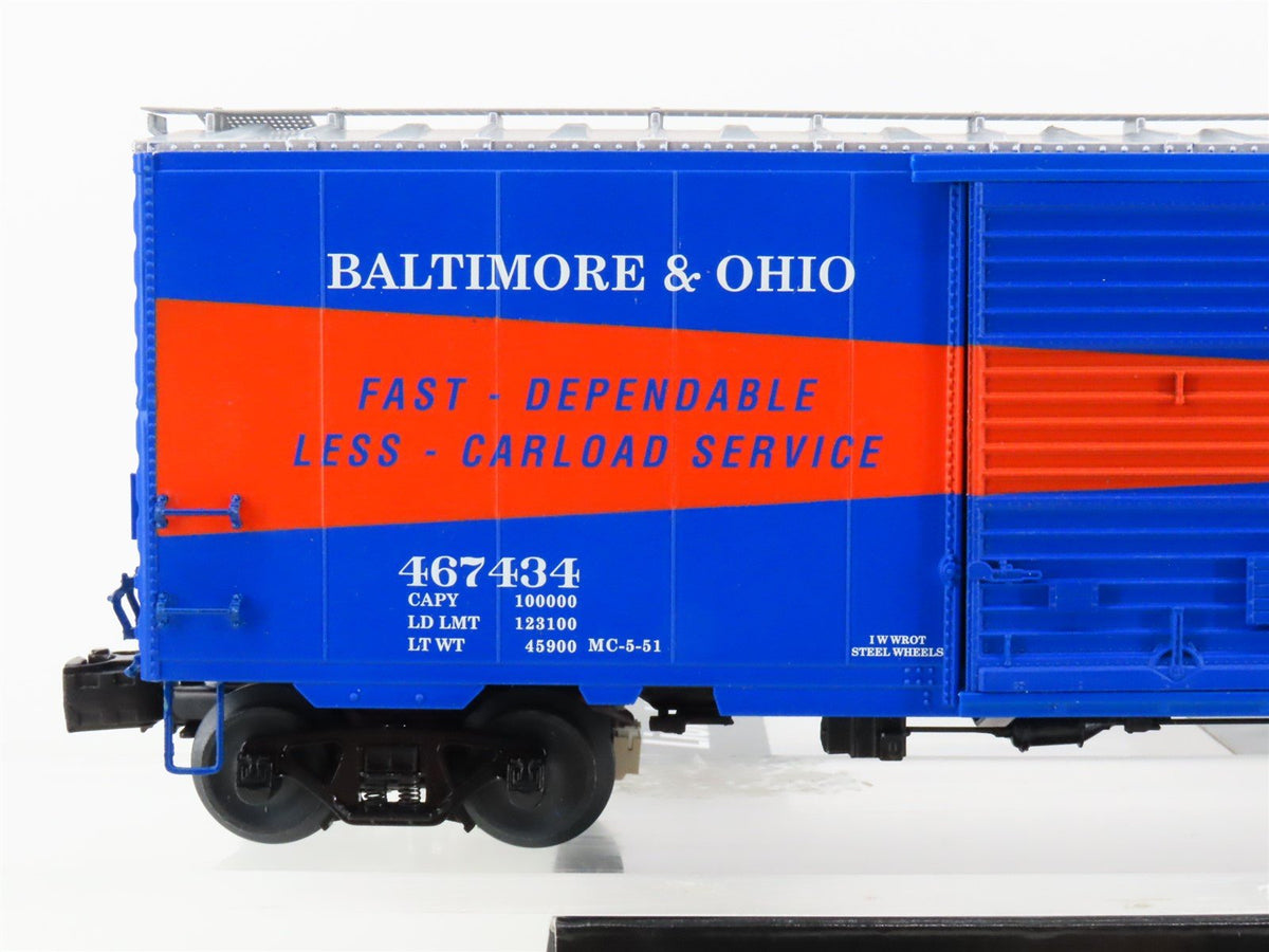 O Gauge 3-Rail Lionel VISION Line 2126370 B&amp;O Time Saver Box Car #467434 w/Sound
