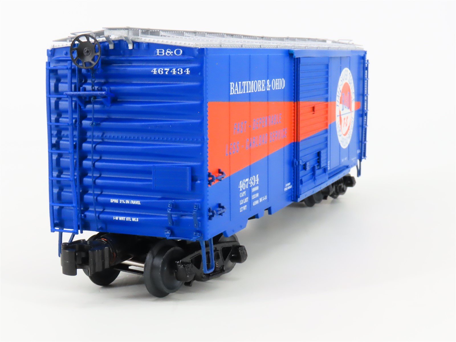 O Gauge 3-Rail Lionel VISION Line 2126370 B&O Time Saver Box Car #467434 w/Sound