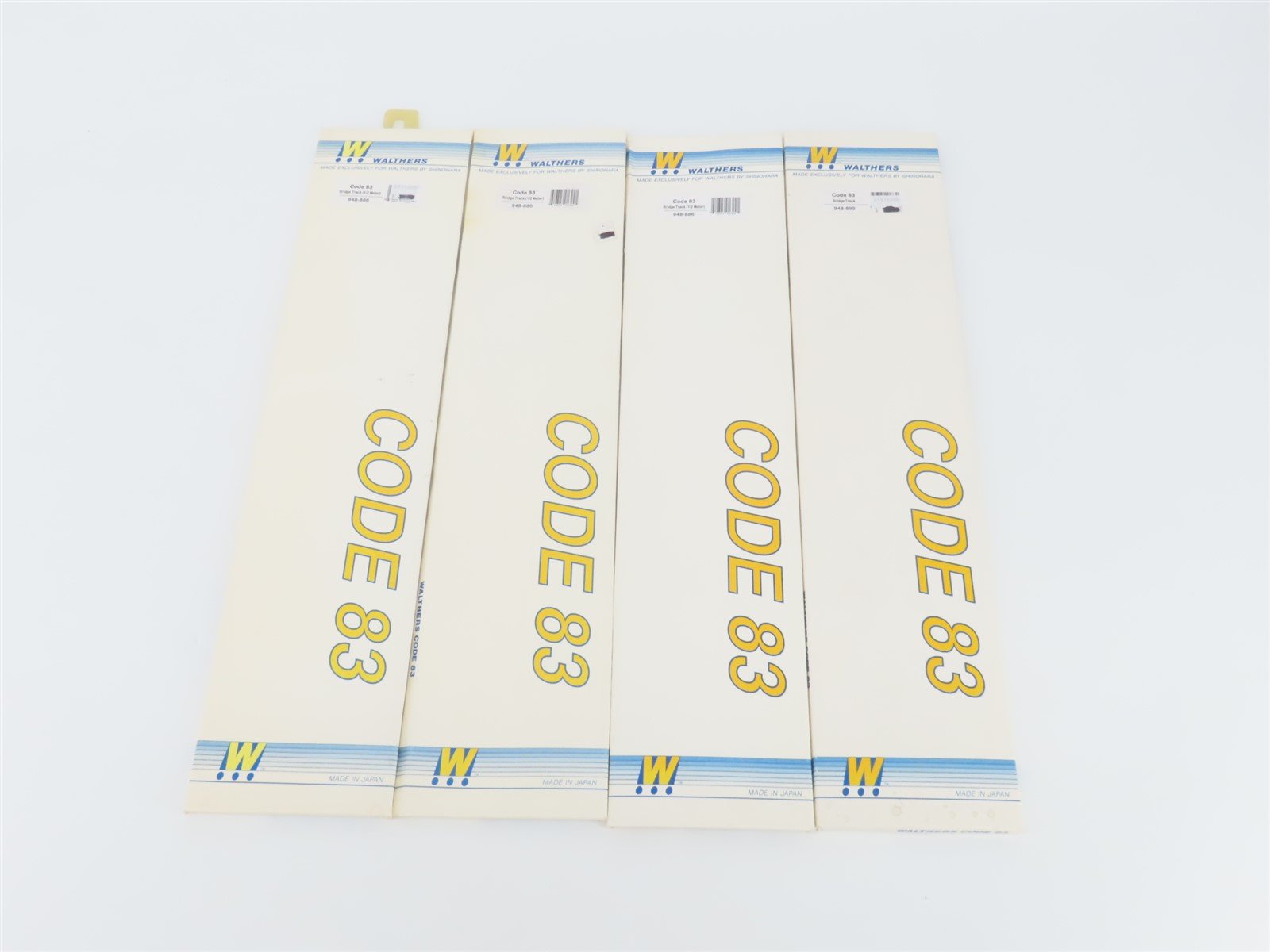 LOT of 4 HO Scale Walthers 948-886 & 948-899 Code 83 Bridge Track