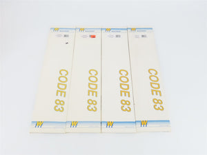 LOT of 4 HO Scale Walthers 948-886 & 948-899 Code 83 Bridge Track