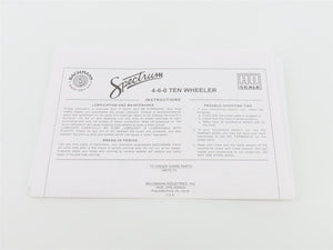 HO Scale Bachmann Spectrum 82307 Unlettered Baldwin 4-6-0 Steam - DCC Ready
