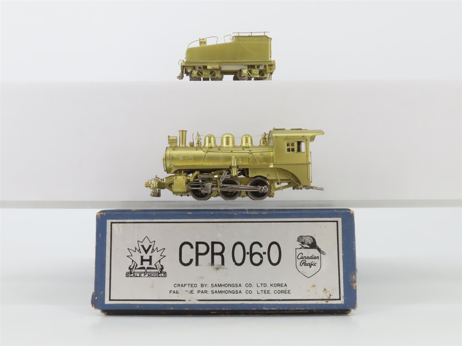 HO Scale Van Hobbies VH/Samhongsa BRASS Undecorated 0-6-0 Steam Locomotive