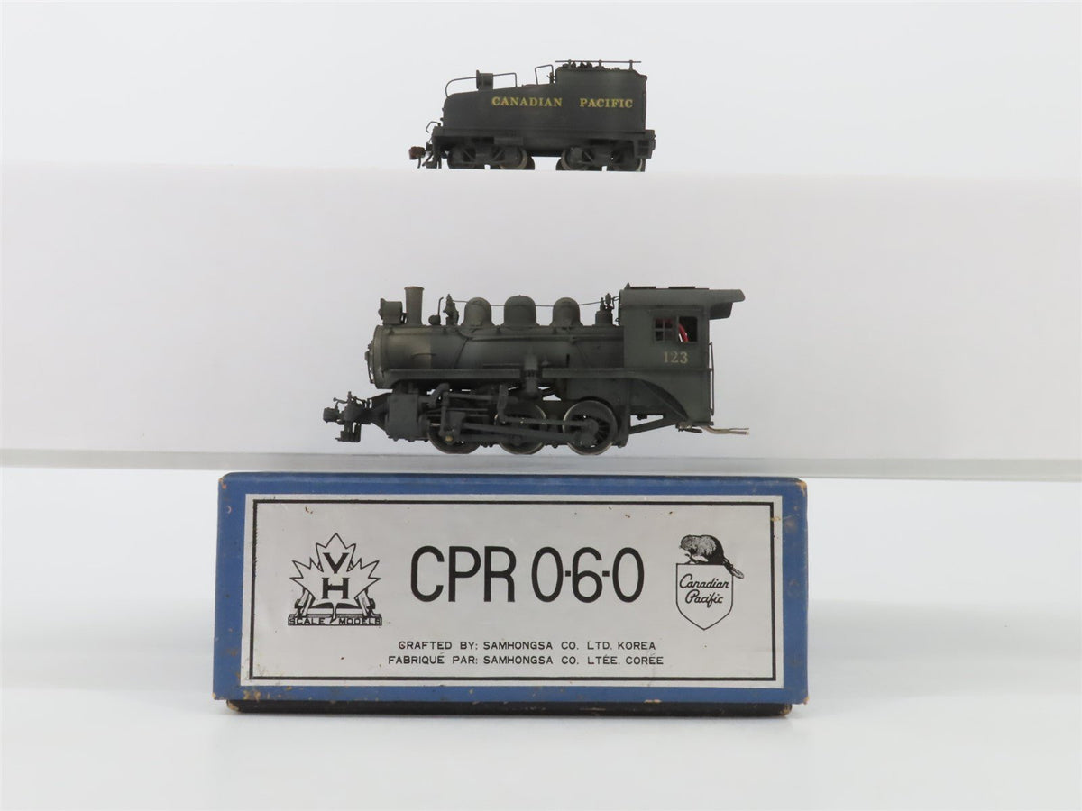 HO Van Hobbies VH/Samhongsa CP Canadian Pacific 0-6-0 Steam - Custom &amp; Weathered