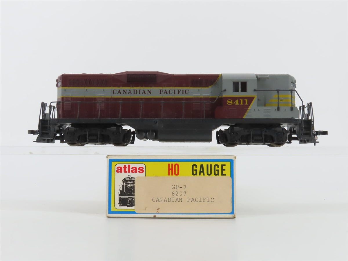HO Scale Atlas/KATO 8207 CP Canadian Pacific EMD GP7 Diesel Locomotive #8411