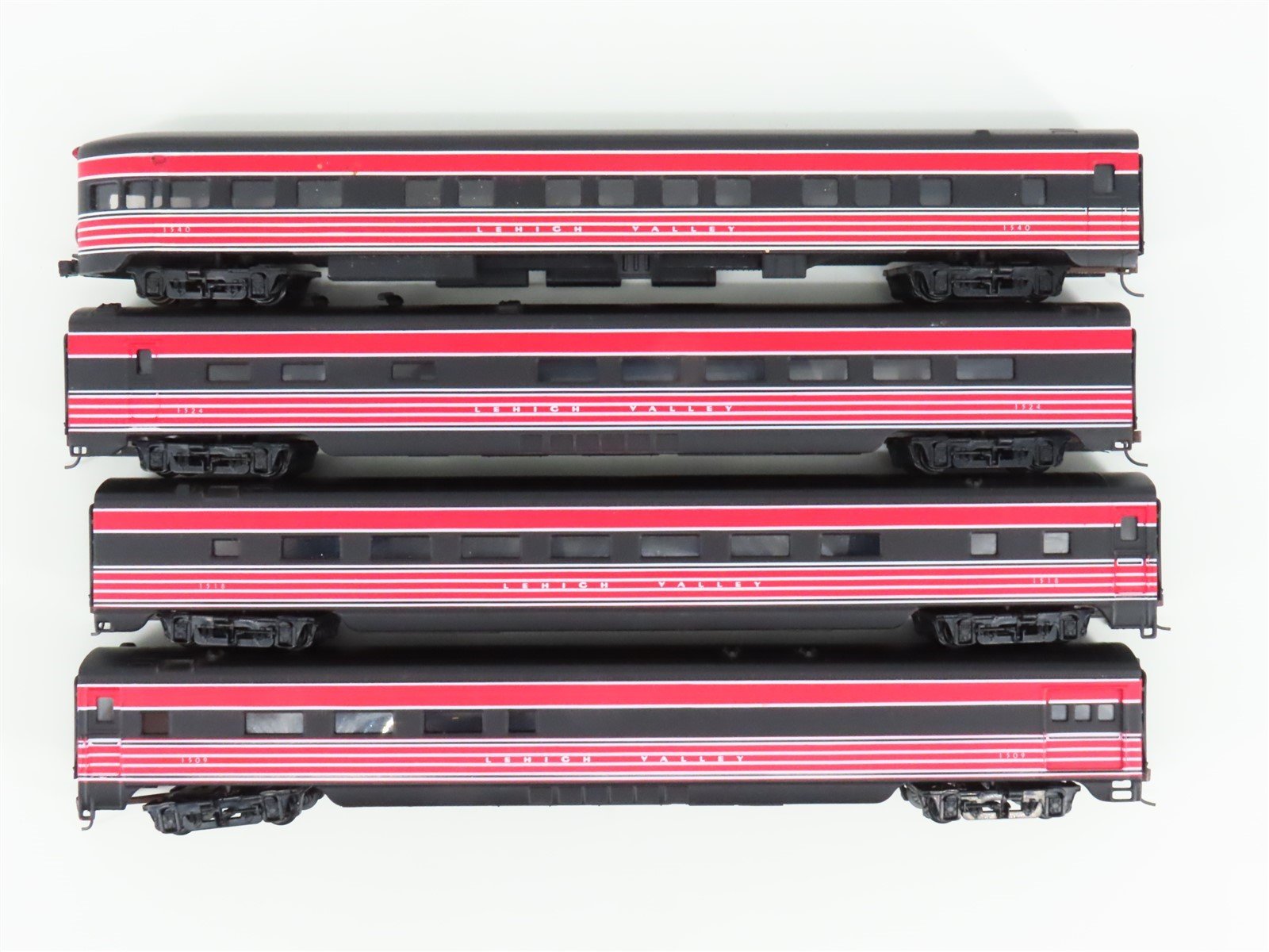 HO Scale IHC LV Lehigh Valley John Wilkes Smooth Side 4-Car Passenger Set