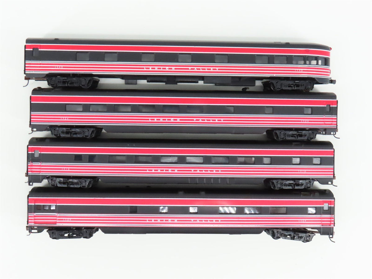 HO Scale IHC LV Lehigh Valley John Wilkes Smooth Side 4-Car Passenger Set