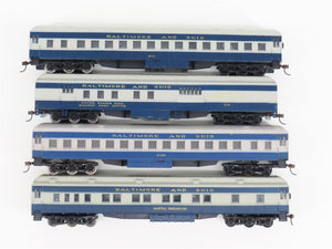 HO Scale Athearn B&O Baltimore & Ohio 4-Car Passenger Set