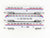 HO Scale AMTK Amtrak Superliner 3-Car Passenger Set