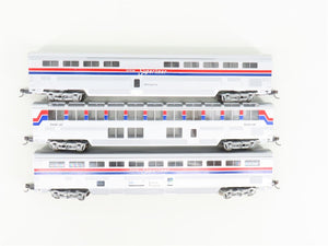 HO Scale AMTK Amtrak Superliner 3-Car Passenger Set
