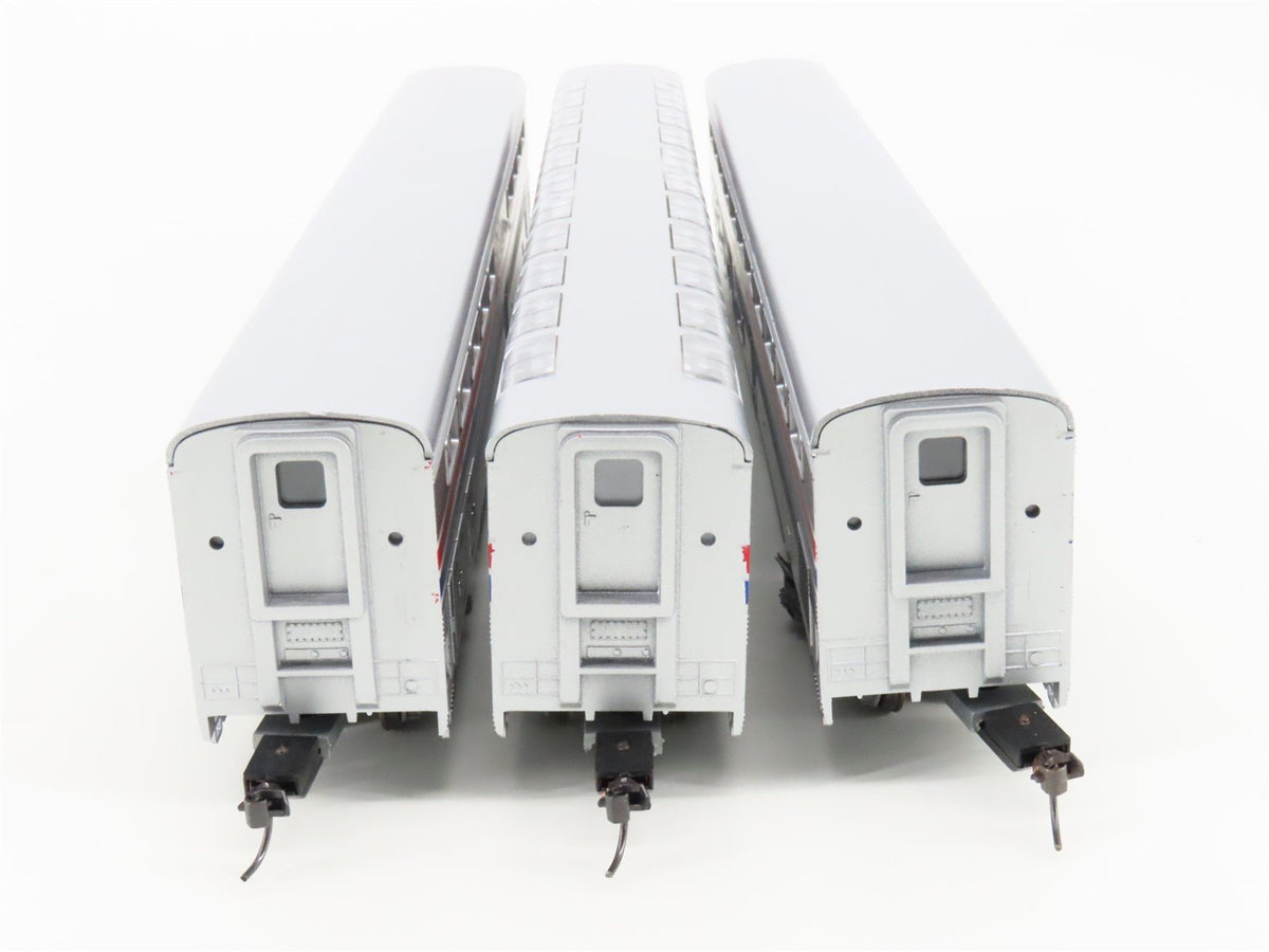 HO Scale AMTK Amtrak Superliner 3-Car Passenger Set