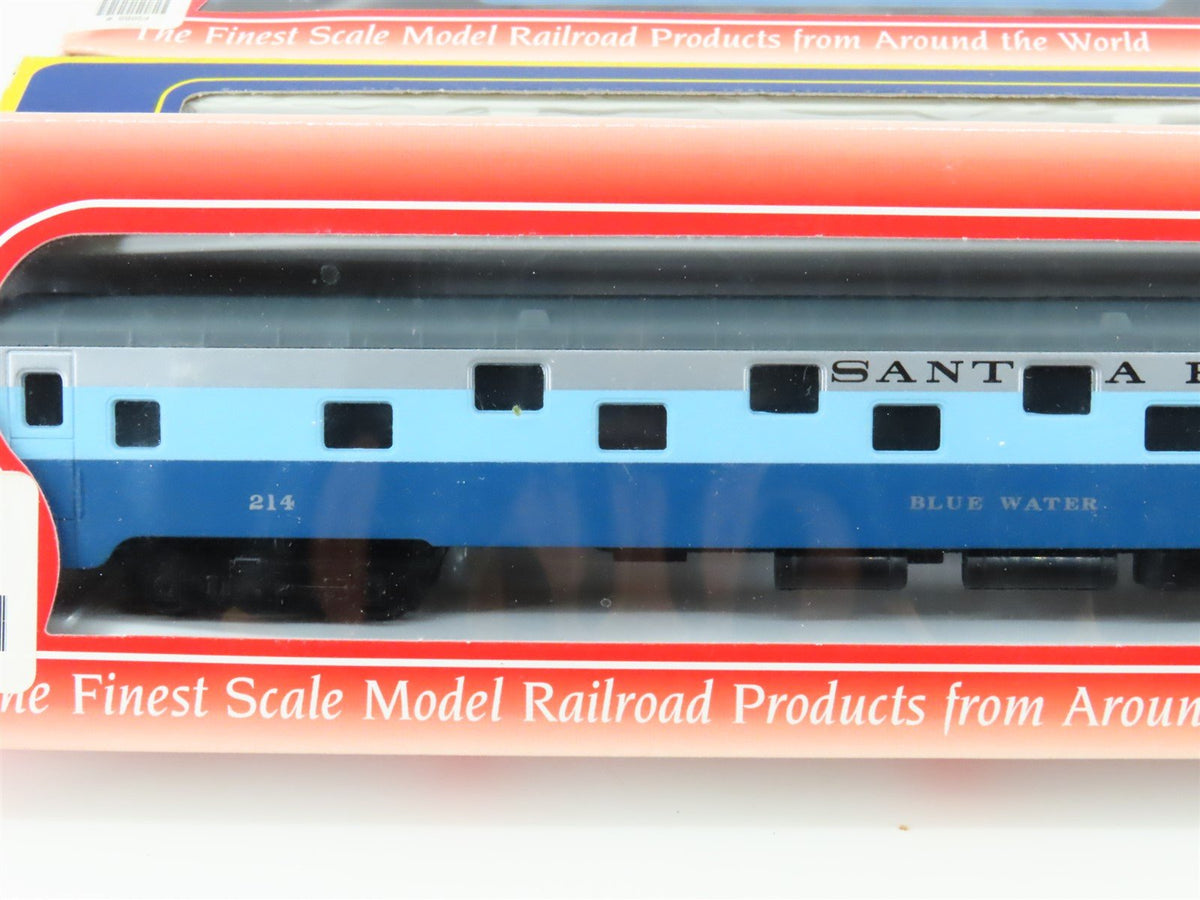 LOT of 9 HO IHC Premier Series / AHM ATSF Santa Fe &quot;Blue Goose&quot; Passenger Cars
