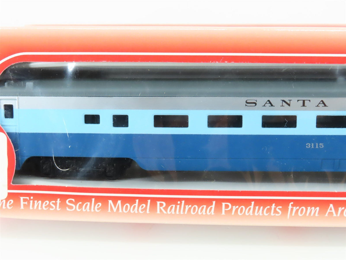 LOT of 9 HO IHC Premier Series / AHM ATSF Santa Fe &quot;Blue Goose&quot; Passenger Cars