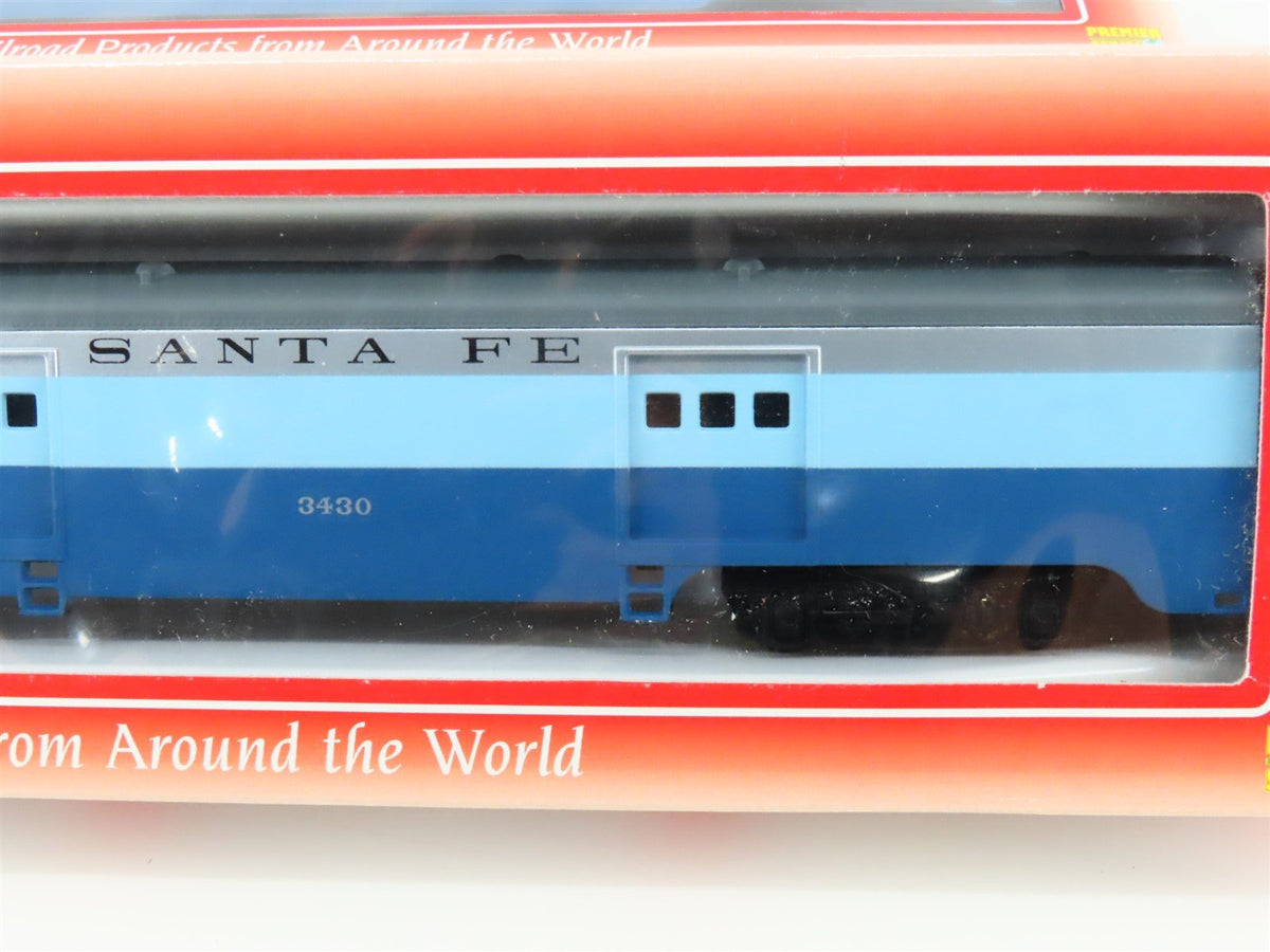 LOT of 9 HO IHC Premier Series / AHM ATSF Santa Fe &quot;Blue Goose&quot; Passenger Cars