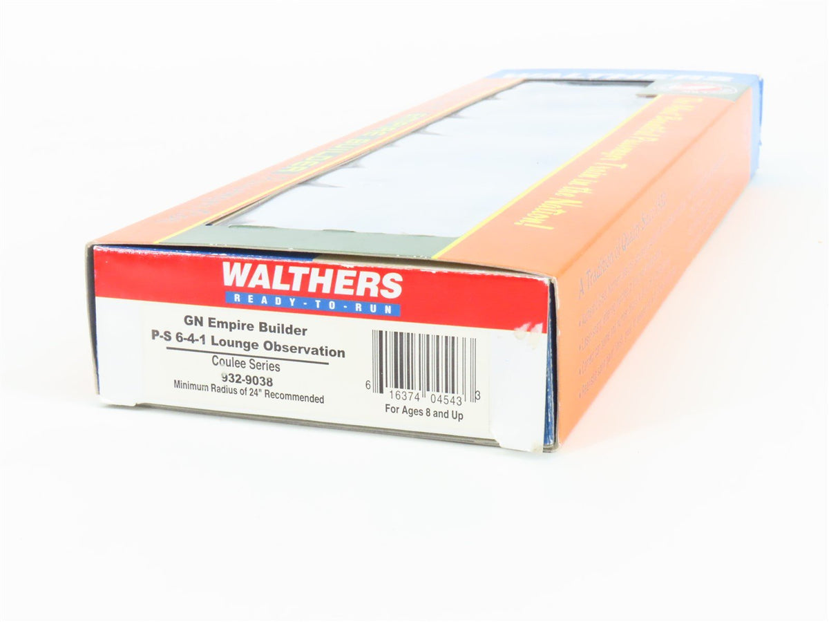 HO Scale Walthers 932-9038 GN Empire Builder 6-4-1 Lounge Observation Passenger