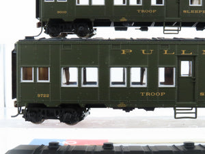 HO Scale Walthers 932-34151 Pullman Troop Sleeper Passenger Car 3-Pack