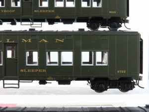 HO Scale Walthers 932-34151 Pullman Troop Sleeper Passenger Car 3-Pack