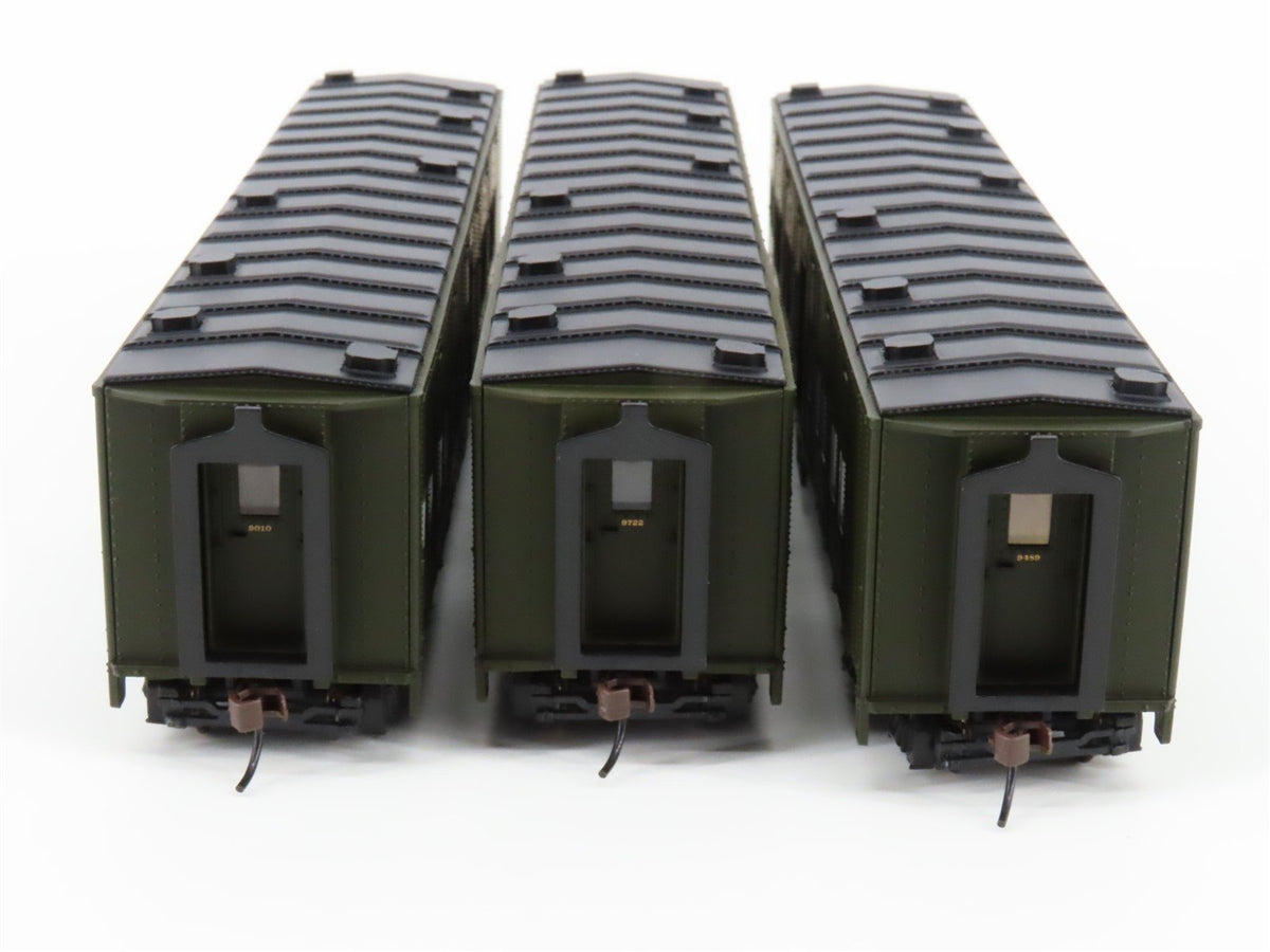 HO Scale Walthers 932-34151 Pullman Troop Sleeper Passenger Car 3-Pack