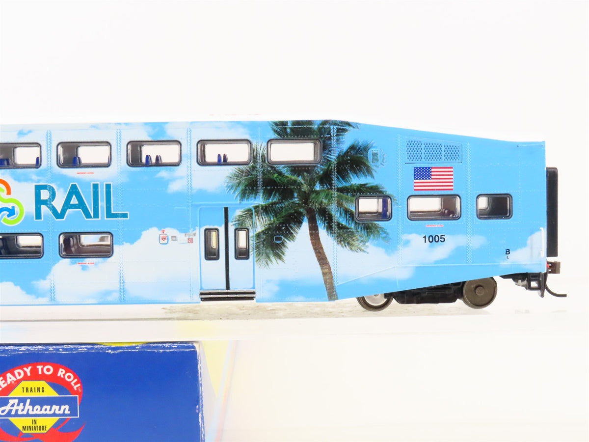 HO Scale Athearn 2565 Tri Rail Bombardier Coach Passenger Car #1005