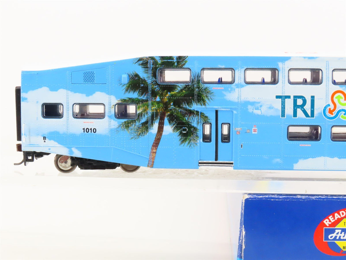 HO Scale Athearn 25706 Tri Rail Bombardier Coach Passenger Car #1010