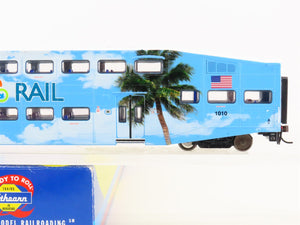 HO Scale Athearn 25706 Tri Rail Bombardier Coach Passenger Car #1010