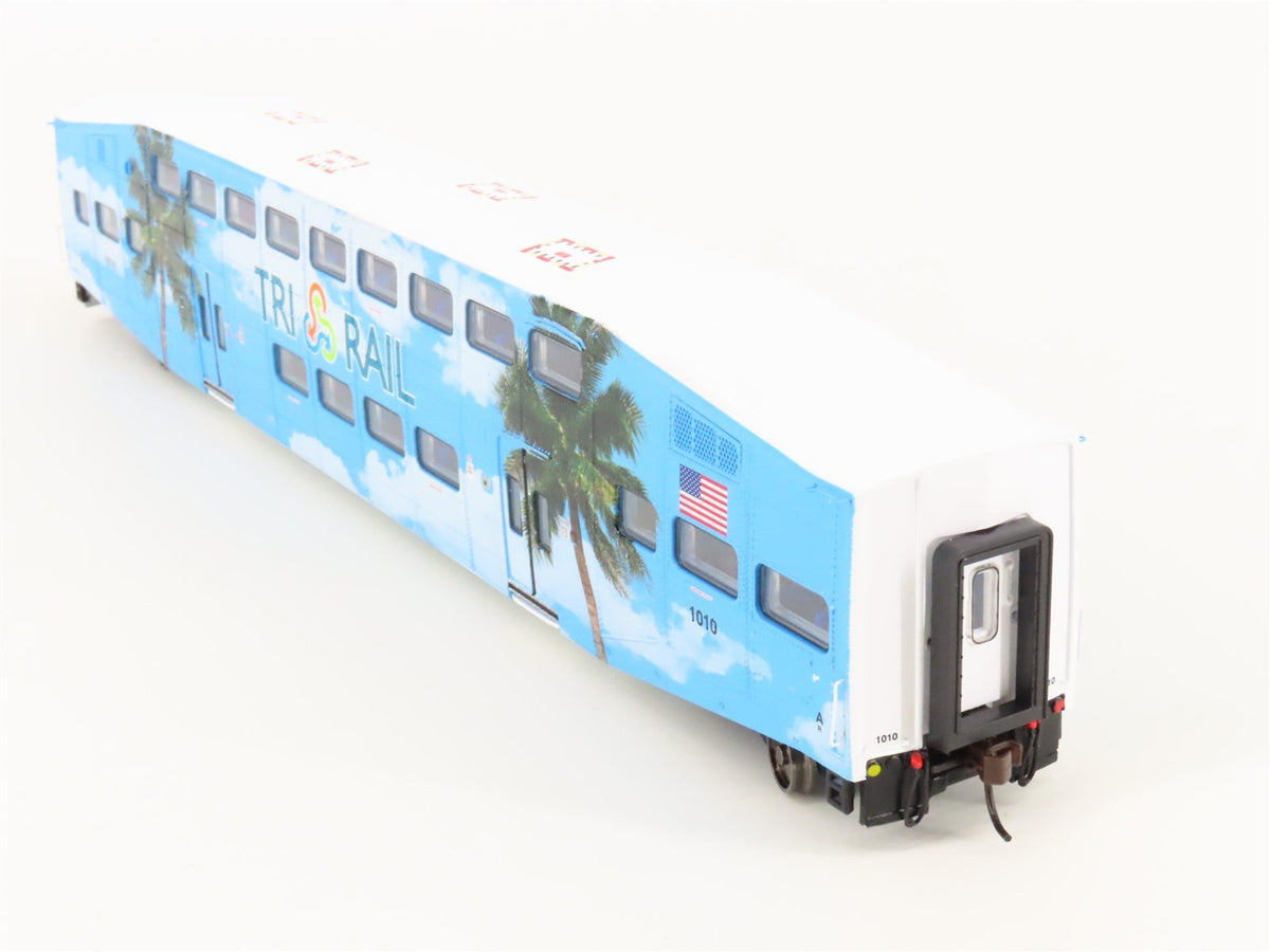 HO Scale Athearn 25706 Tri Rail Bombardier Coach Passenger Car #1010