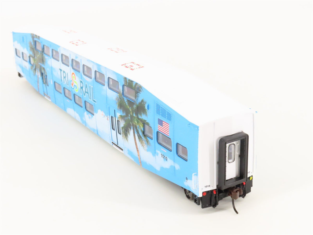 HO Scale Athearn 25706 Tri Rail Bombardier Coach Passenger Car #1010