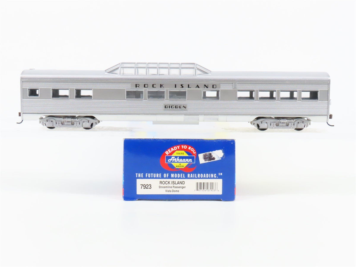HO Scale Athearn 7923 RI Rock Island Streamline Vista Dome Passenger &quot;Big Ben&quot;