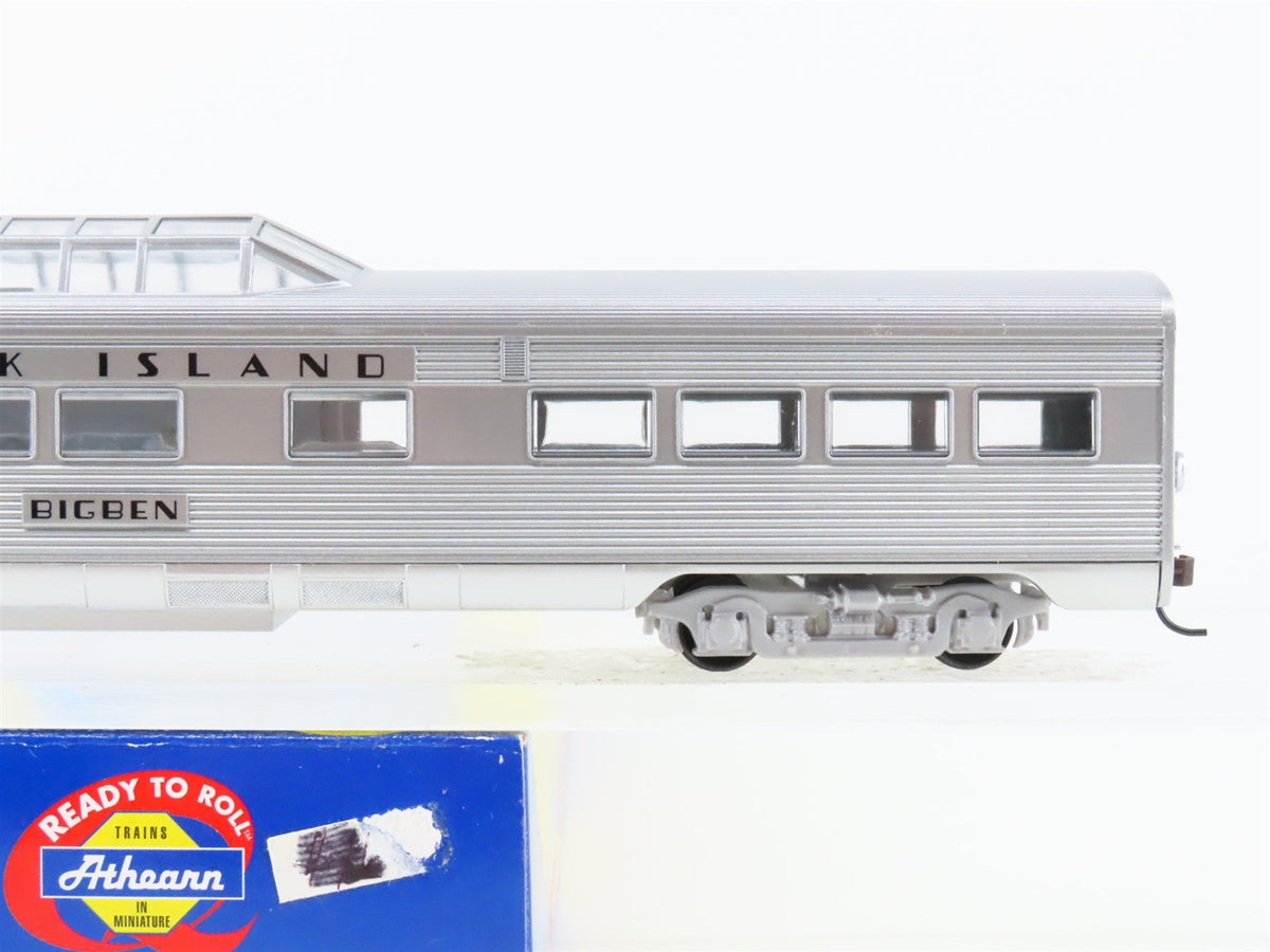 HO Scale Athearn 7923 RI Rock Island Streamline Vista Dome Passenger &quot;Big Ben&quot;