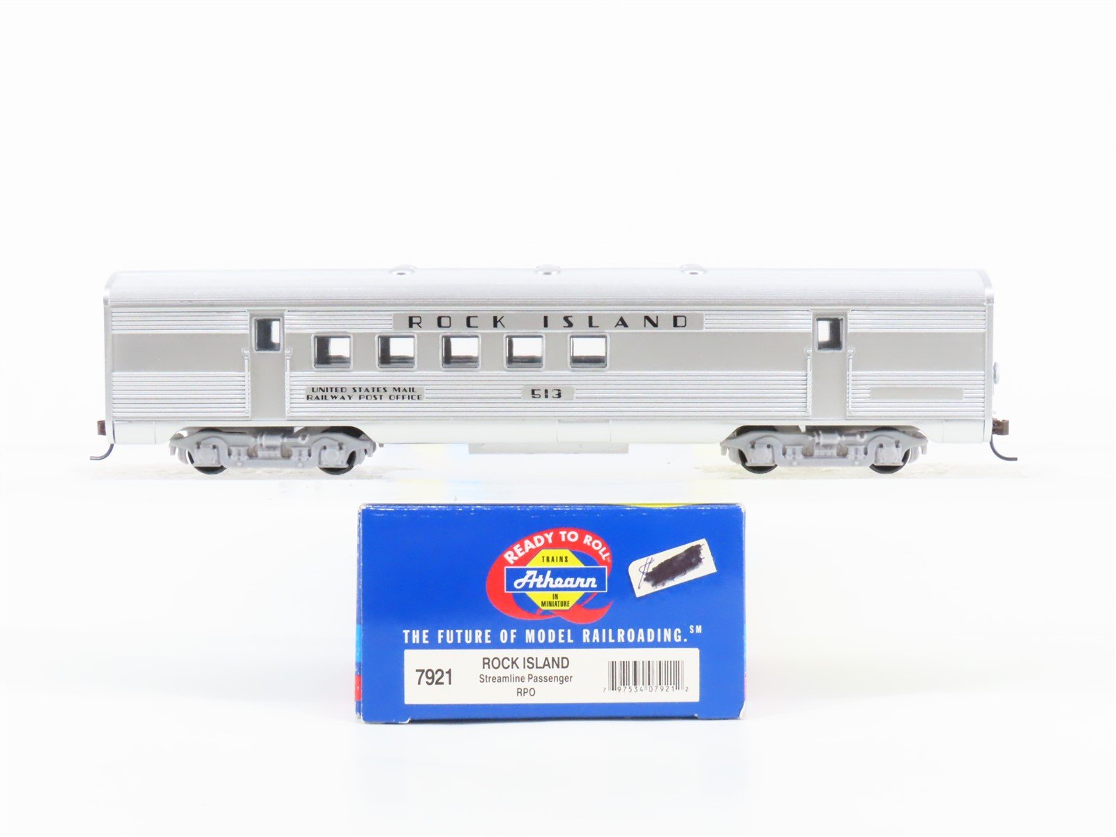 HO Scale Athearn 7921 RI Rock Island Streamline RPO Passenger Car #513