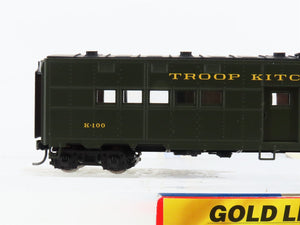 HO Scale Walthers Gold Line 932-4181 ACF Troop Kitchen Car #K-100
