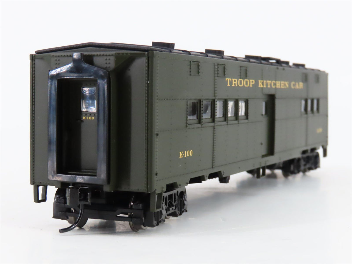 HO Scale Walthers Gold Line 932-4181 ACF Troop Kitchen Car #K-100