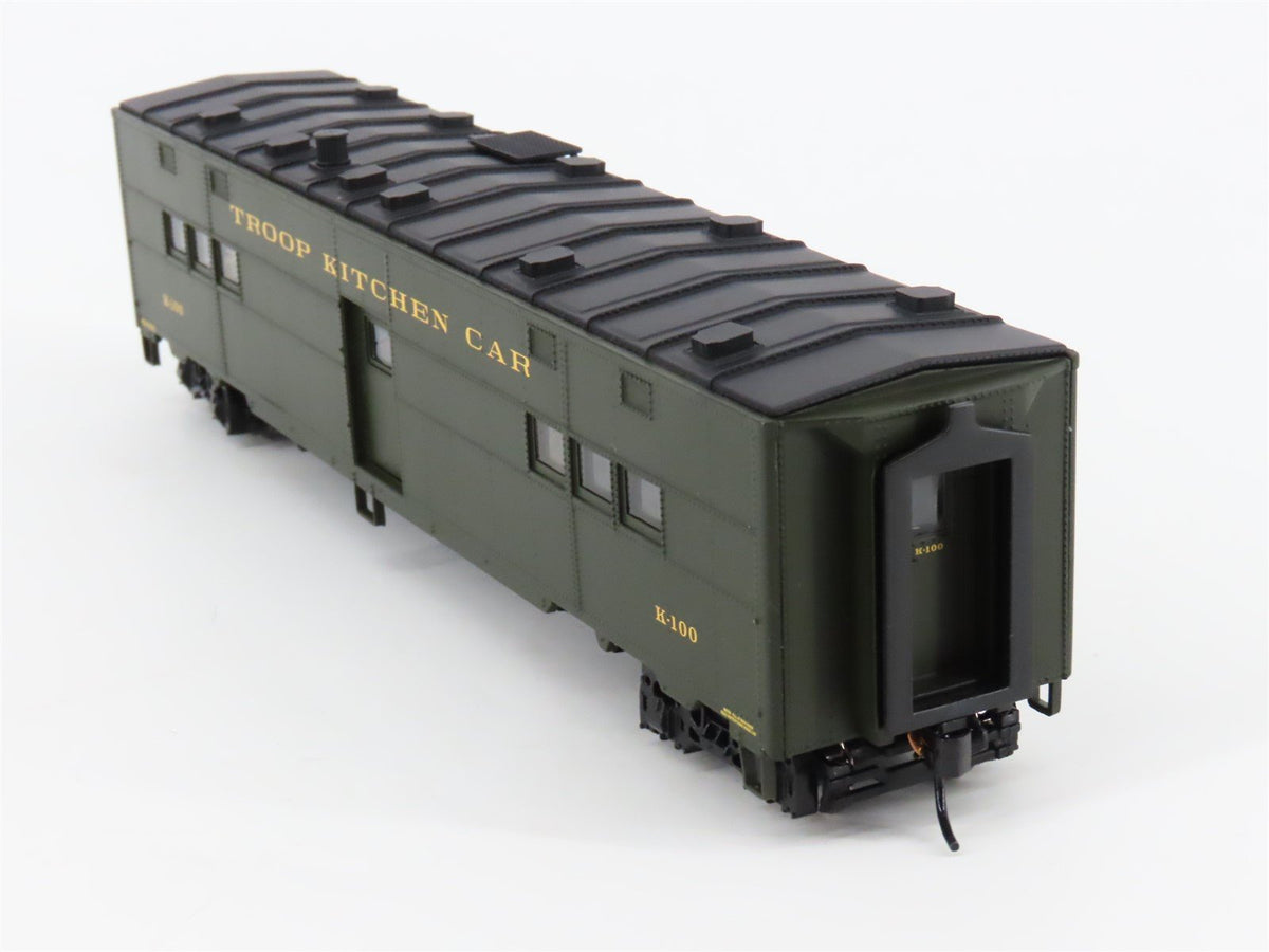 HO Scale Walthers Gold Line 932-4181 ACF Troop Kitchen Car #K-100