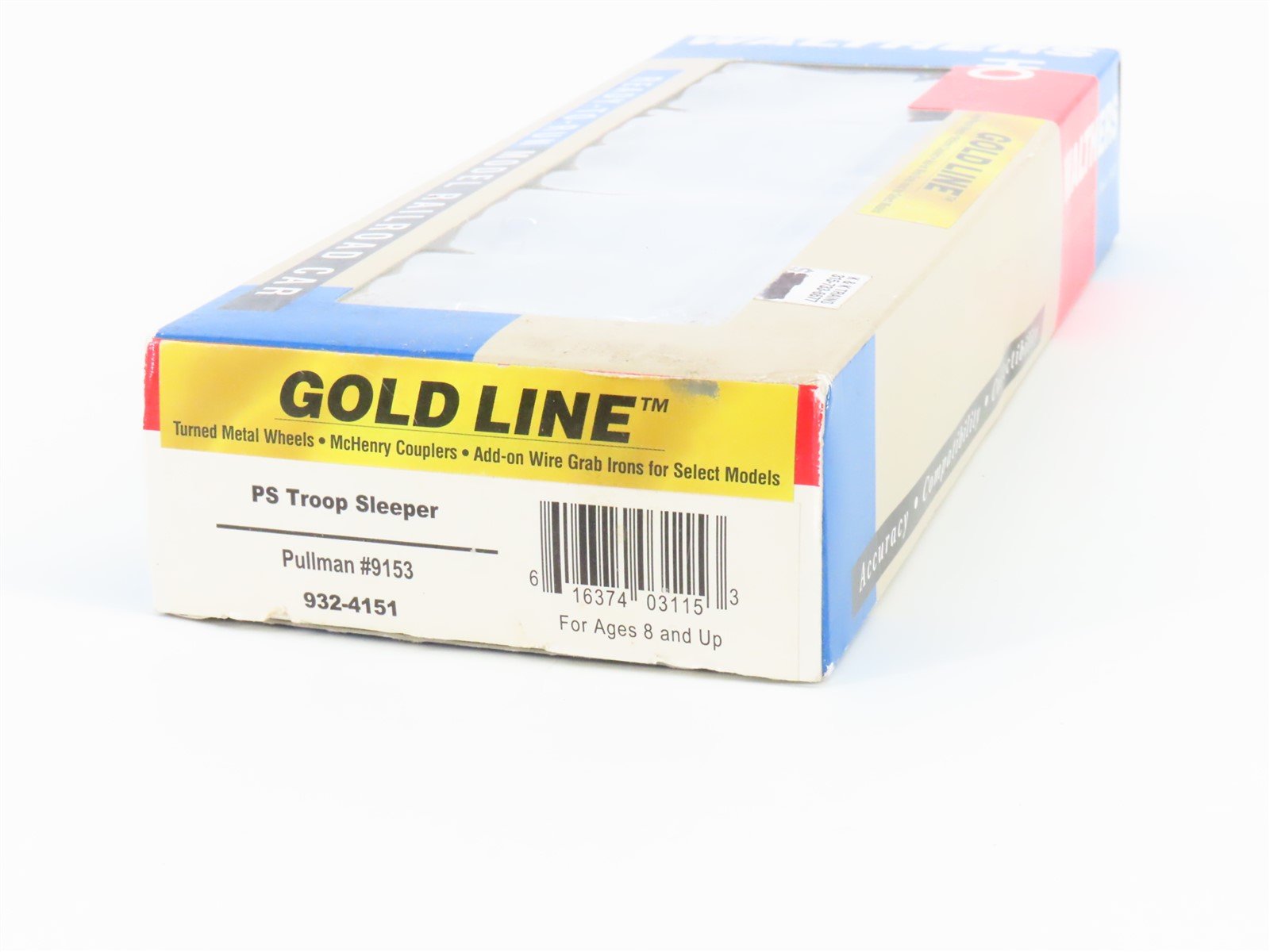 HO Scale Walthers Gold Line 932-4151 Pullman PS Troop Sleeper Passenger #9153