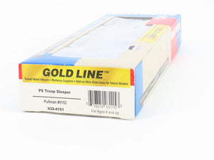 HO Scale Walthers Gold Line 932-4151 Pullman PS Troop Sleeper Passenger #9153