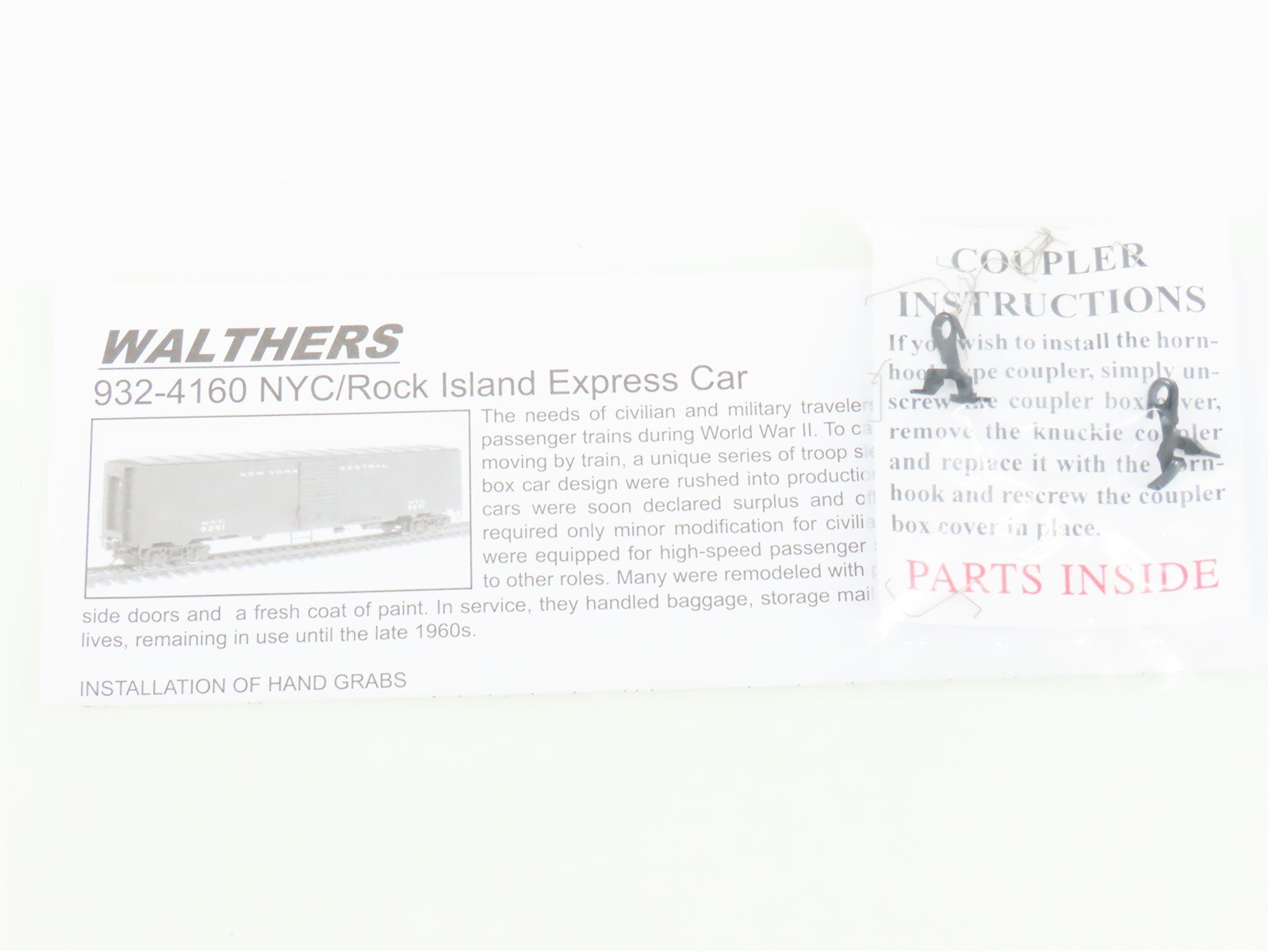 HO Scale Walthers Gold Line 932-4161 NYC New York Central Express Box Car #9291